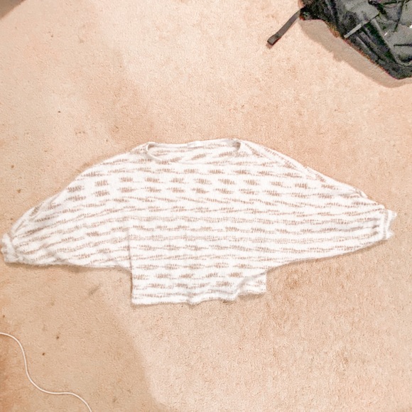 Boutique Fuzzy Zebra Striped Sweater - Picture 3 of 3